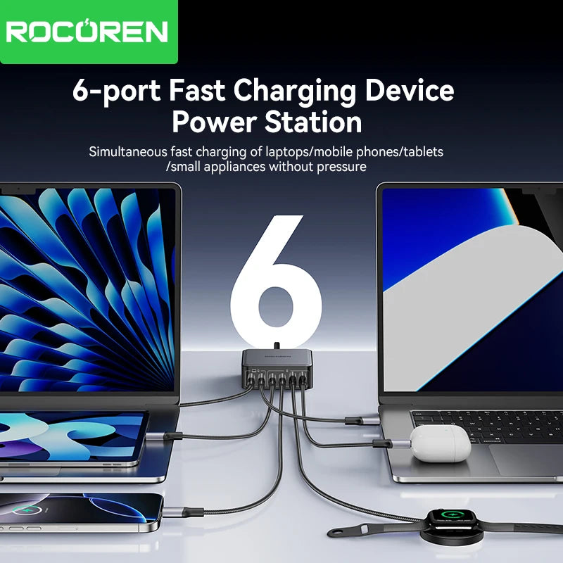Rocoren 200W GaN Desktop Charger