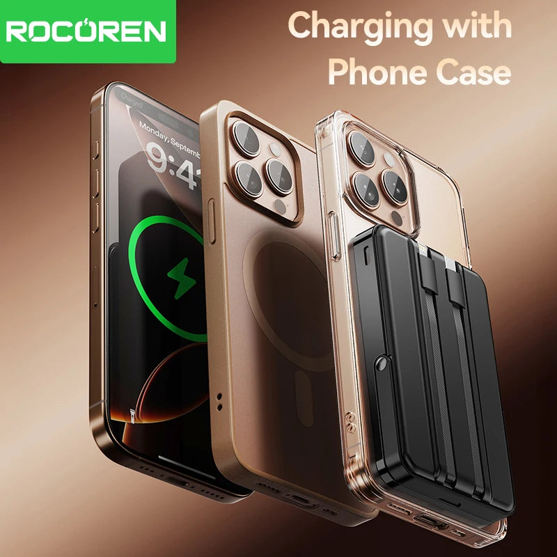Rocoren 3-in-1 Magnetic Power Bank