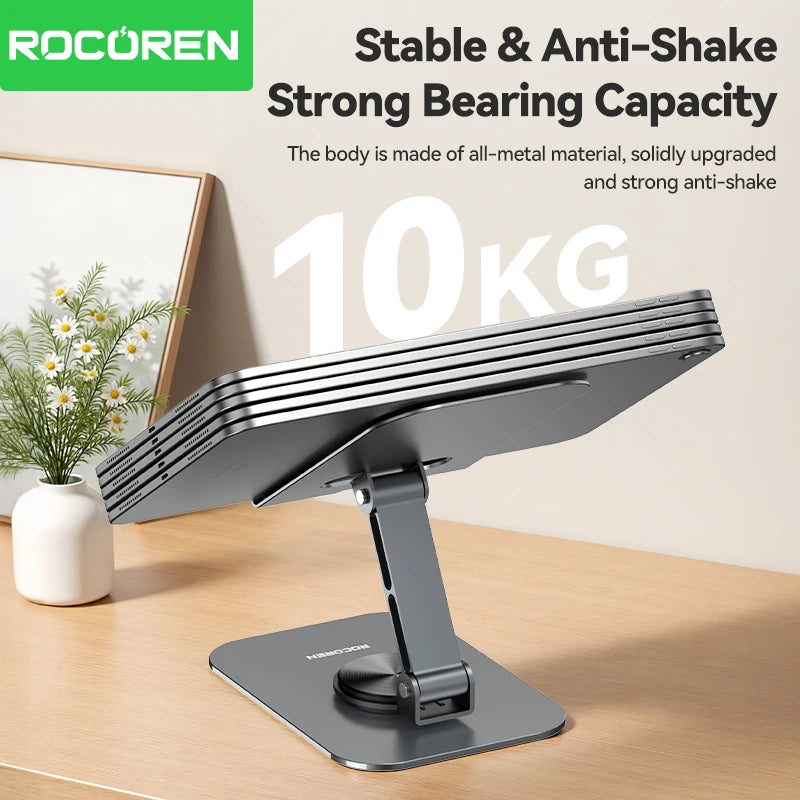 Rocoren Foldable Metal Phone Stand with 360° Rotation