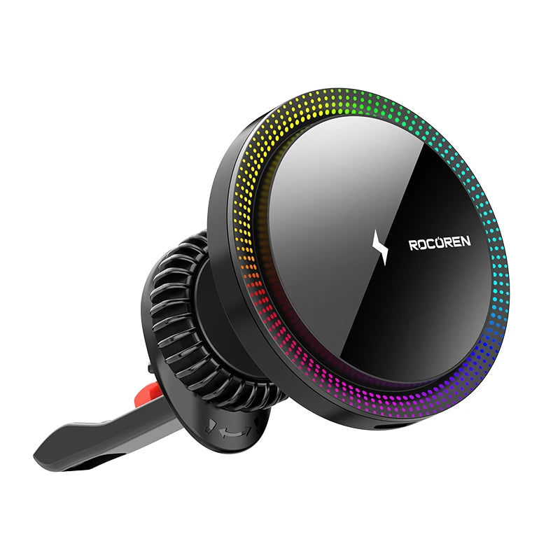 Rocoren MagSafe Car Charger Holder with RGB