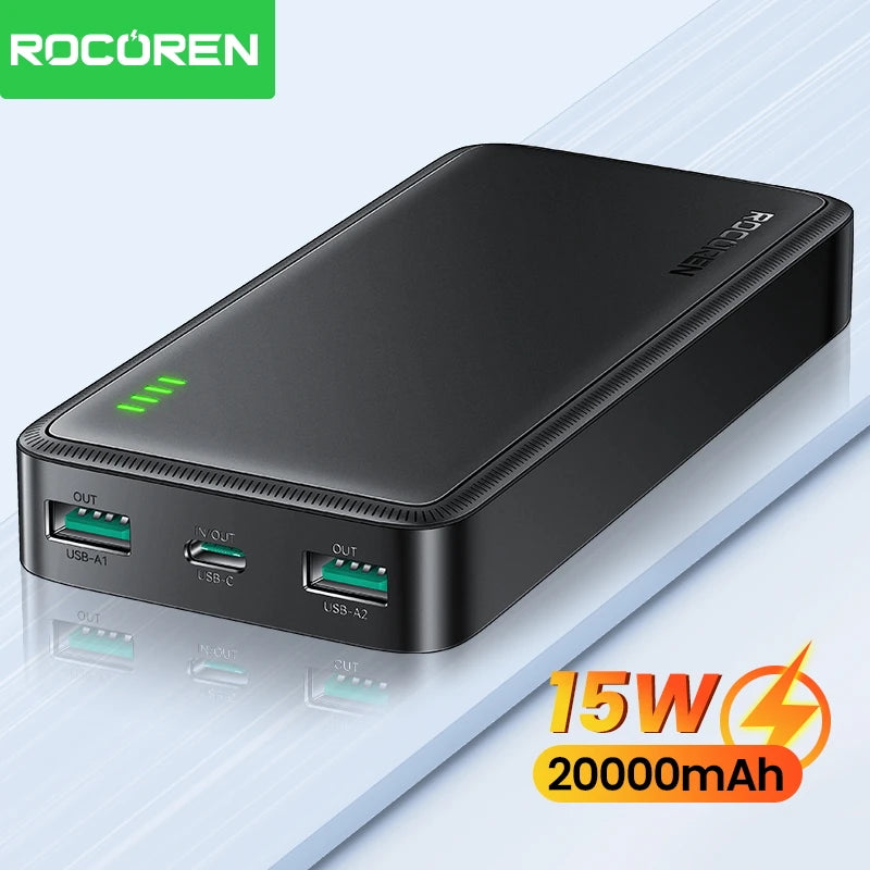 Rocoren 20000mAh 15W Power Bank