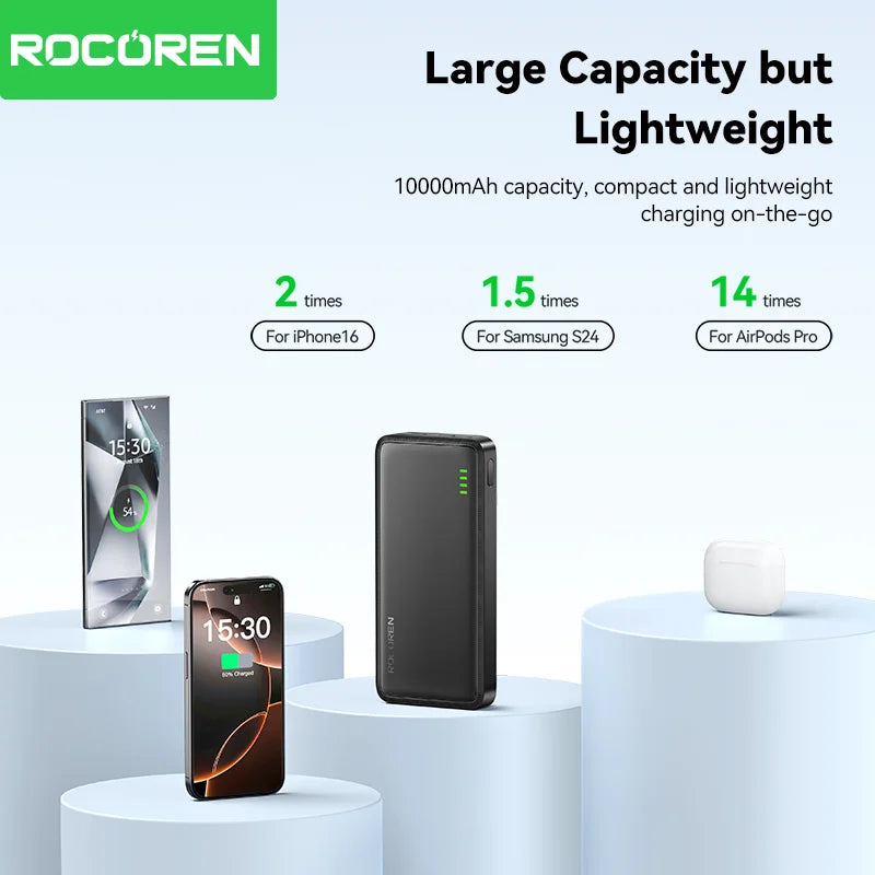 Rocoren 10000mAh Fast Power Bank