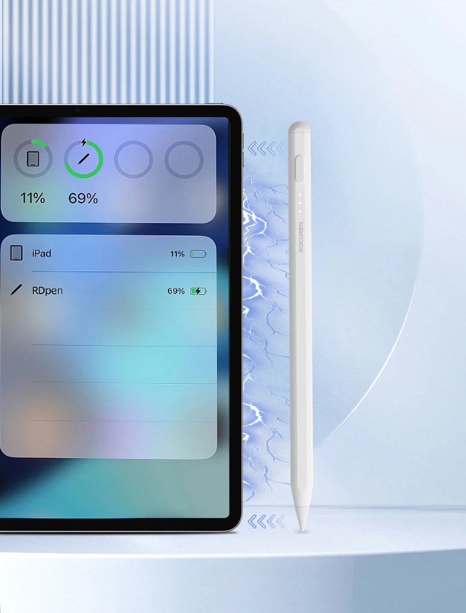 Rocoren Stylus Pen For Apple Pencil 2 1 with Palm Rejection For iPad Pro Air Mini 5 4 Tablet Stylus Touch Pen Magnetic Suction