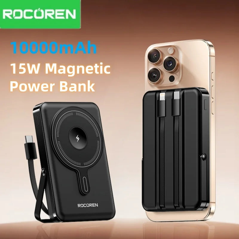 Rocoren 3-in-1 Magnetic Power Bank